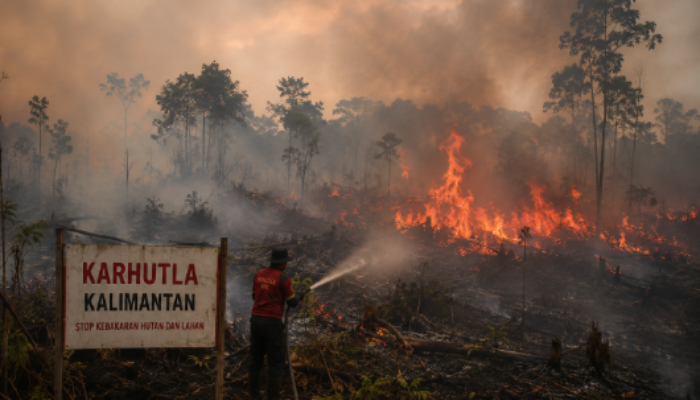 Kabut Asap Karhutla Kembali Kepung Kalimantan: Kualitas Udara Menurun dan Aktivitas Warga Terganggu