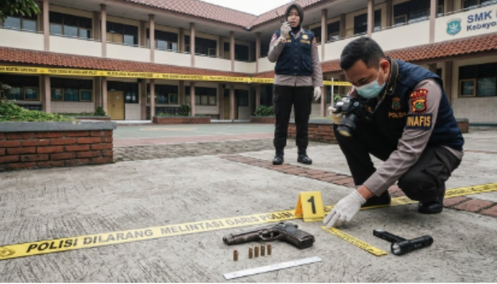 penemuan 995 senjata api di lingkungan Sekolah Harapan Ibu