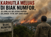 Karhutla Meluas di Biak Numfor, Sejumlah Wilayah Papua Dilanda Titik Api dan Asap