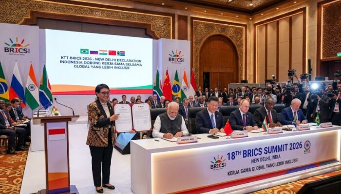 KTT BRICS 2026 di New Delhi Hasilkan Deklarasi New Delhi, Indonesia Dorong Kerja Sama Global yang Lebih Inklusif