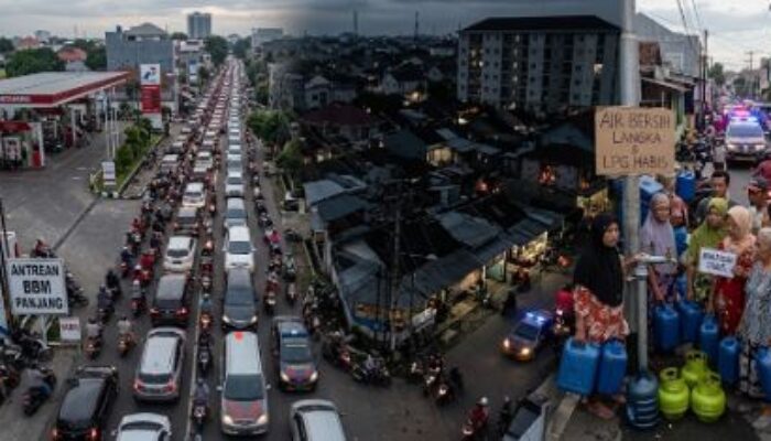 Makassar Dikeluhkan Chaos: Antrean BBM Tembus 1 Km, Listrik Padam hingga Air Bersih dan LPG Langka
