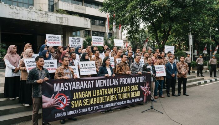 Masyarakat Desak Provokator Tidak Libatkan Pelajar SMK-SMA SeJabodetabek dalam Aksi Unjuk Rasa