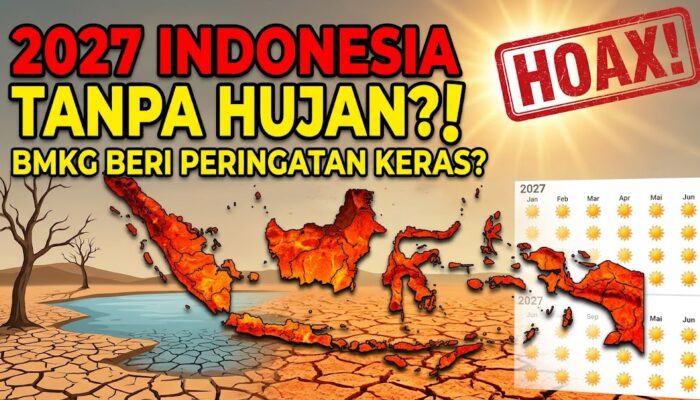 Narasi Indonesia Tanpa Hujan Sepanjang 2027 Dipastikan Hoaks, Ini Penjelasan BMKG