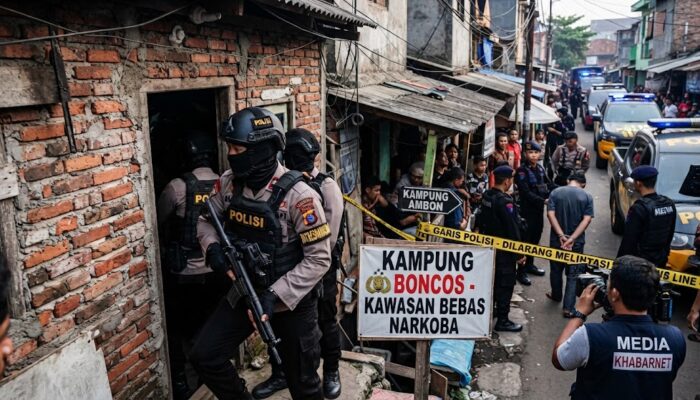 Operasi Narkoba Skala Besar: Kampung Ambon dan Boncos Dikepung Tim Gabungan, Sejumlah Orang Diamankan